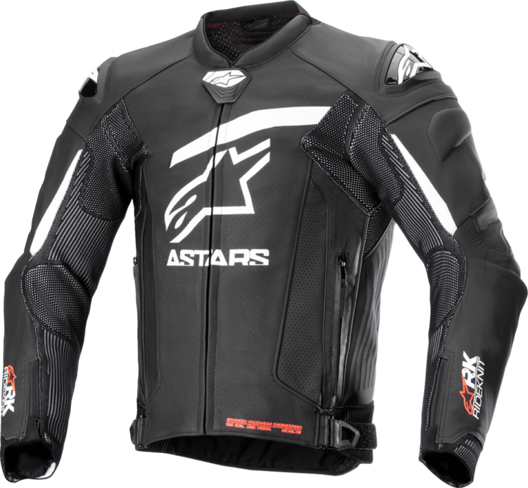 ALPINESTARS - GP Plus R v4 Rideknit® Leather Jacket - Black/White - US 44 / EU 54