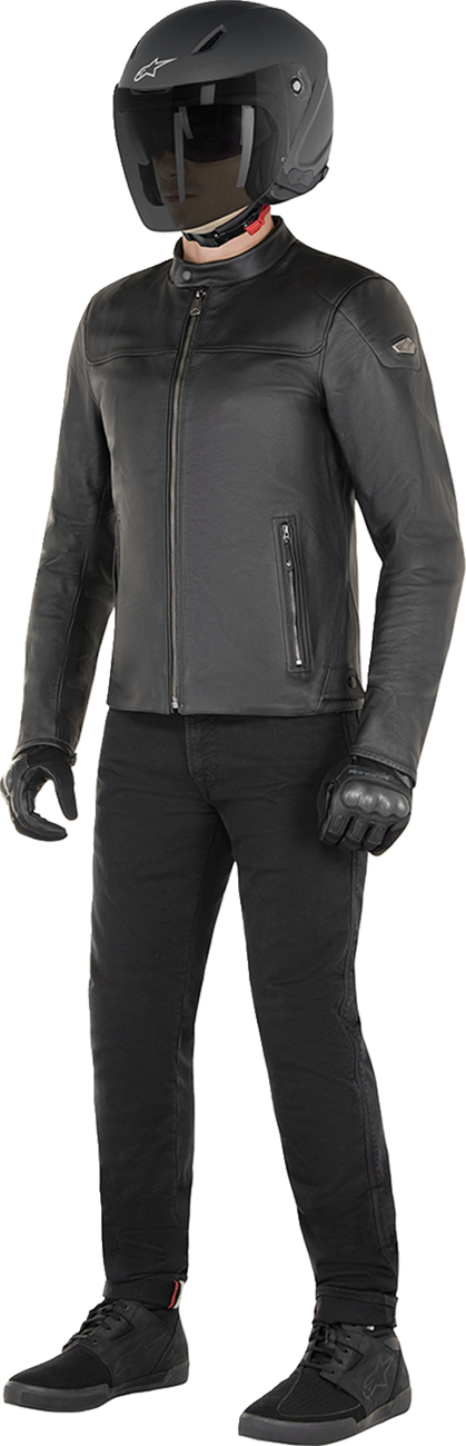 ALPINESTARS - Blacktrack Leather Jacket - Black - XL
