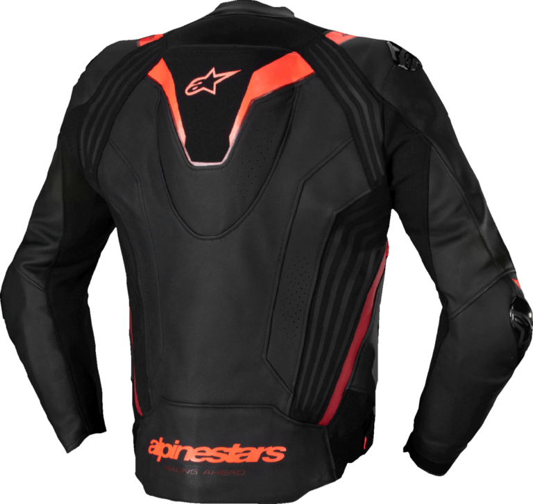 ALPINESTARS - Missile v3 Ignition Leather Jacket - Black/Red Fluo/Dark Red - US 48 / EU 58
