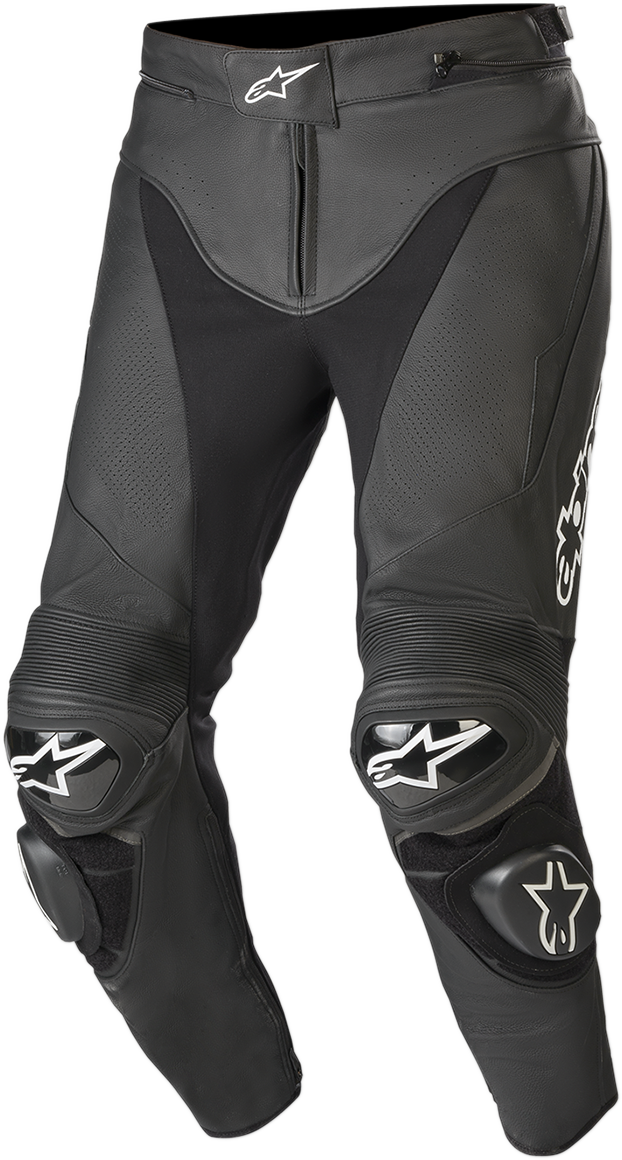 ALPINESTARS - Track v2 Leather Pants - Black - US 40 / EU 56