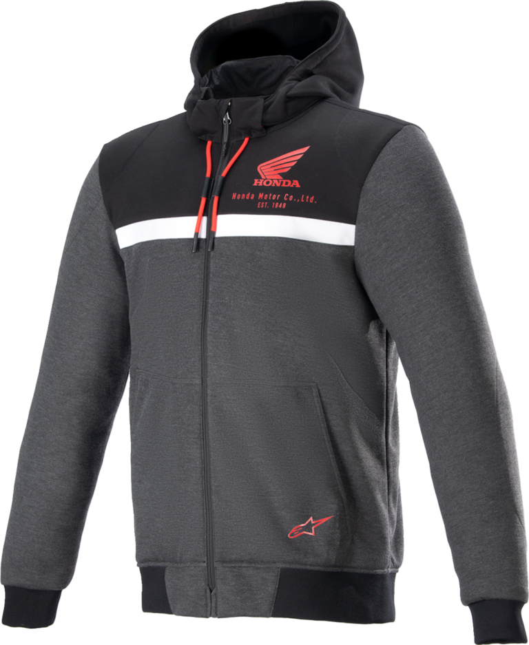 ALPINESTARS - Honda Chrome Street Hoodie - Black/Gray/Red - Small