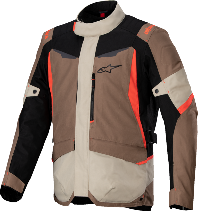 ALPINESTARS - ST-1 WP Jacket - Dark Khaki/Sand/Black/Red Fluo - Large