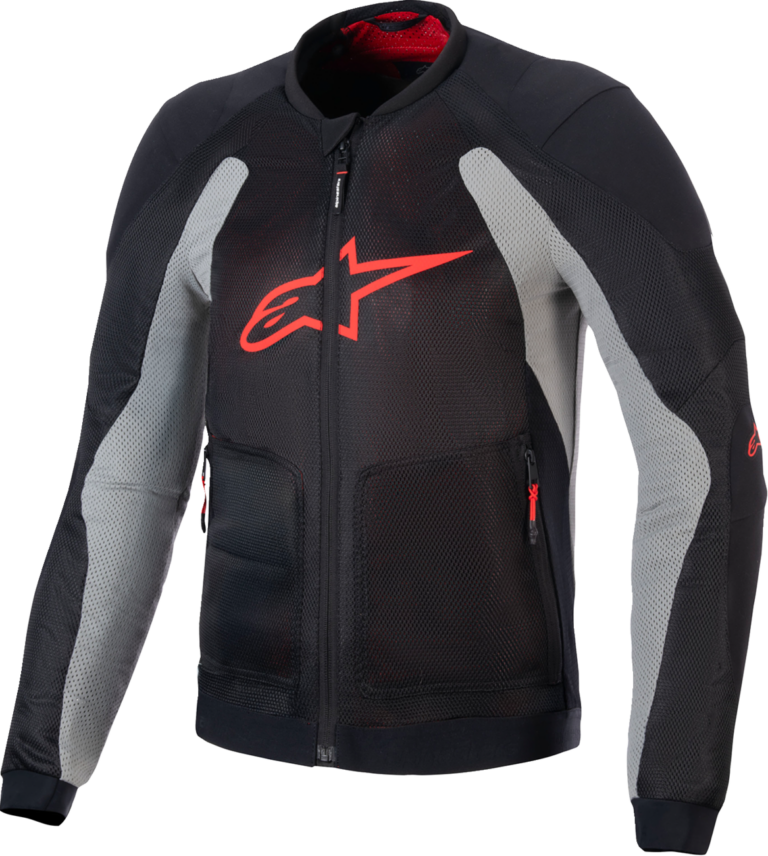ALPINESTARS - Troop-Air Jacket - Black/Ash Gray/Bright Red - Small