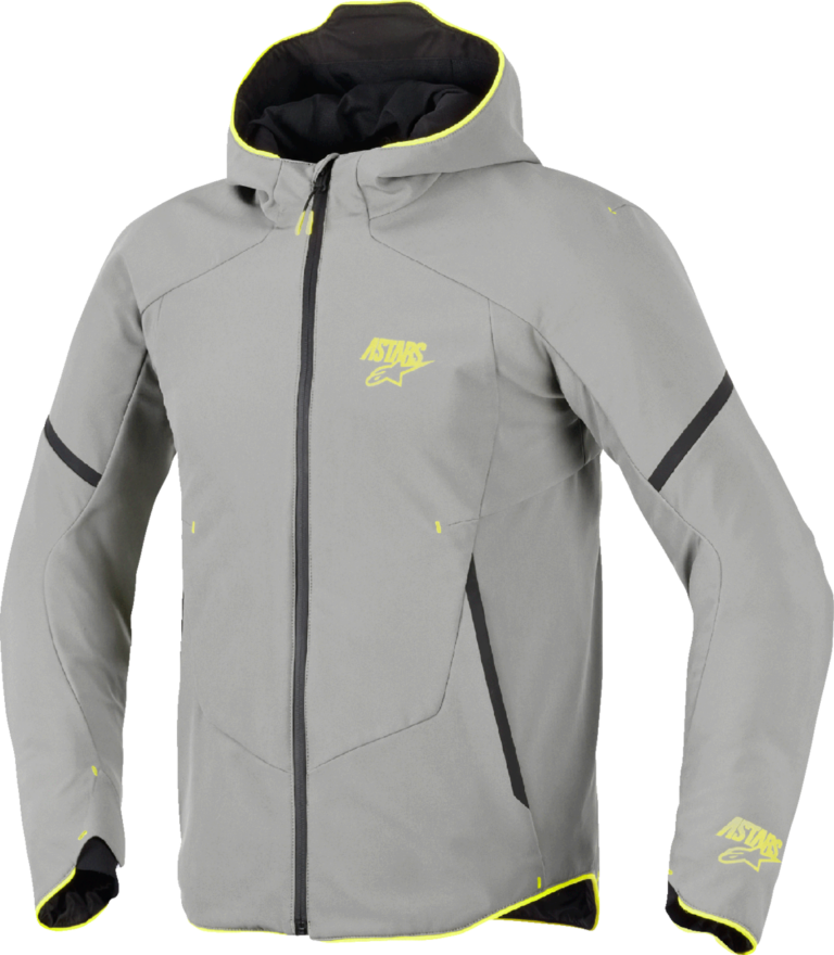 ALPINESTARS - Aeroshell Waterproof Jacket - Mid Gray/Yellow Fluo - Small