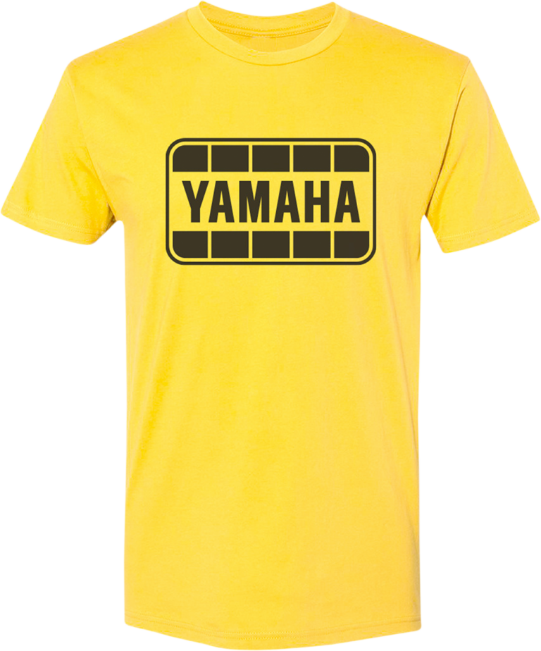 YAMAHA APPAREL - Yamaha Retro T-Shirt - Yellow/Black - Large