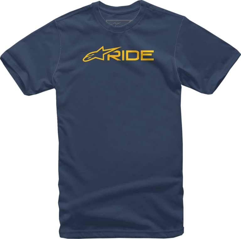 ALPINESTARS - Ride 3.0 T-Shirt - Navy/Gold - Medium