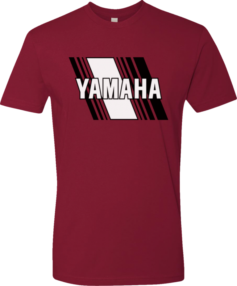 YAMAHA APPAREL - Yamaha Heritage Diagonal T-Shirt - Red - Medium