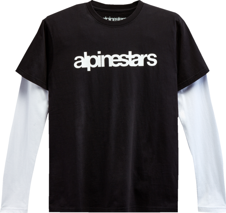 ALPINESTARS - Stack Long-Sleeve Knit T-Shirt - Black/White - XL
