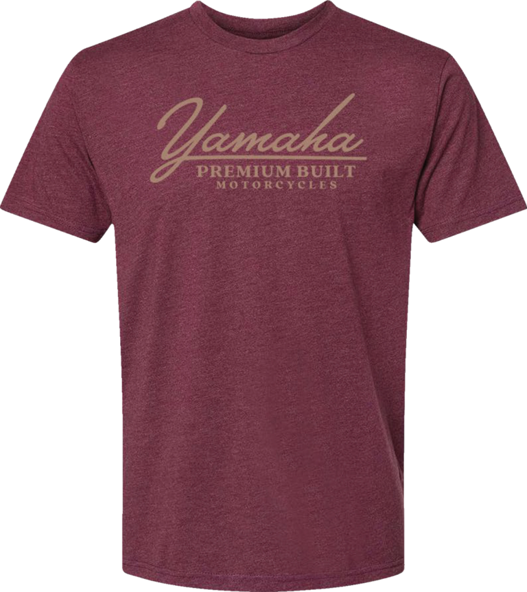 YAMAHA APPAREL - Yamaha Racing Premium Built T-Shirt - Maroon - 3XL