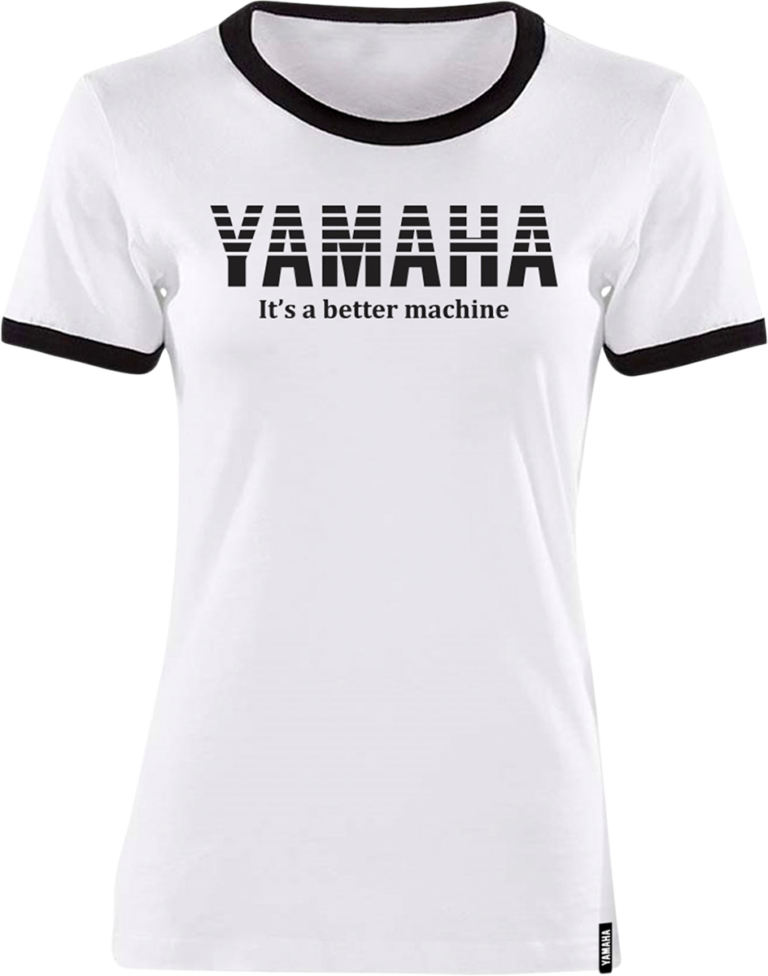 YAMAHA APPAREL - Women's Yamaha Vintage T-Shirt - White/Black - Small