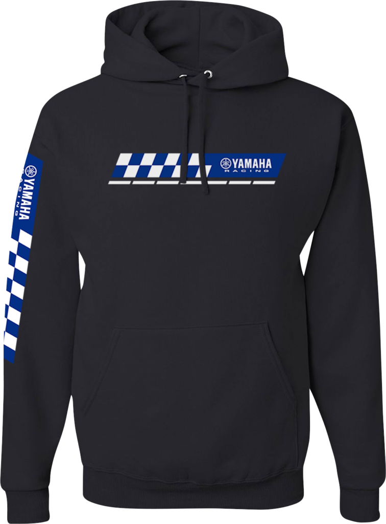 YAMAHA APPAREL - Yamaha Racing Check Hoodie - Black - Large