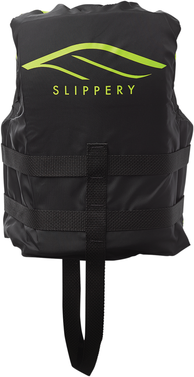 SLIPPERY - Child Hydro Vest - Black/Neon Yellow