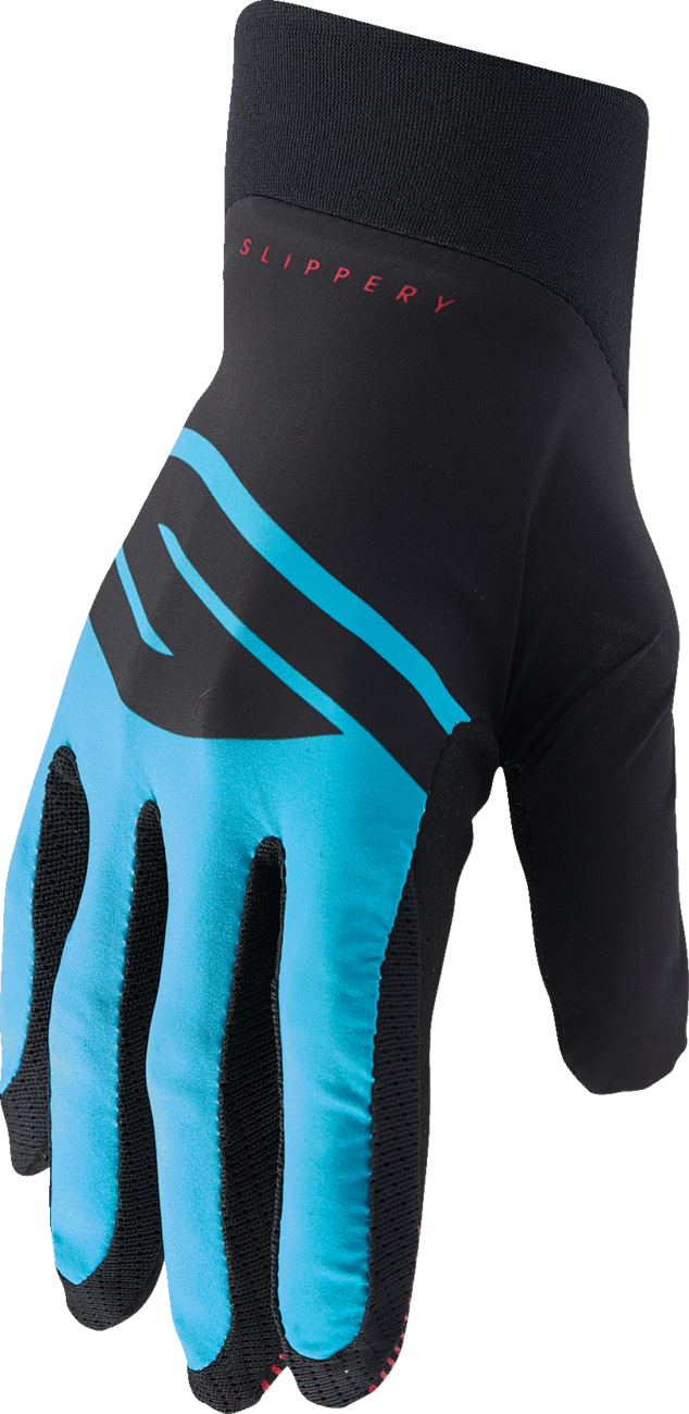 SLIPPERY - Flex Lite Gloves - Aqua/Black - Medium