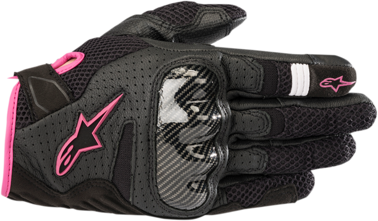ALPINESTARS - Stella SMX-1 Air V2 Gloves - Black/Fuchsia - Medium