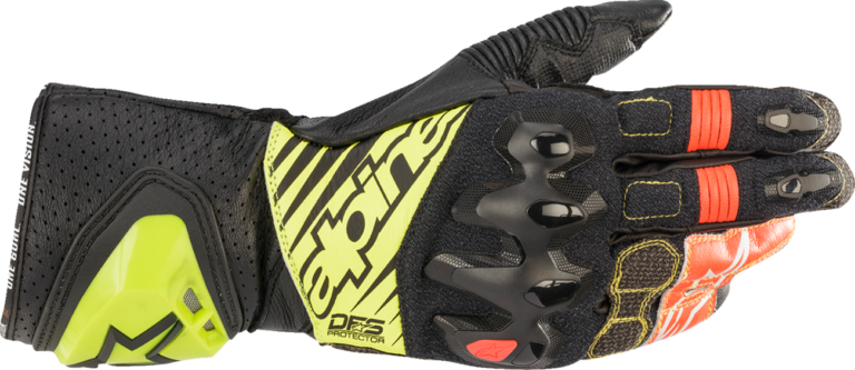 ALPINESTARS - GP Tech V2 S Gloves - Black/Fluo Yellow/White/Fluo Red - 3XL