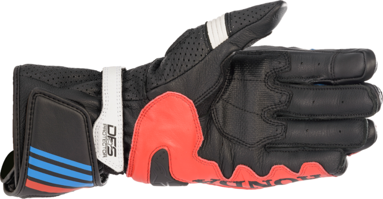 ALPINESTARS - Honda GP Plus R v2 Gloves - Black/Bright Red/Blue - 3XL
