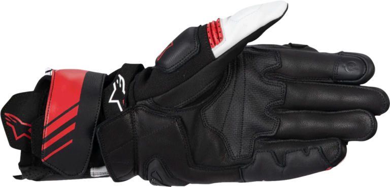 ALPINESTARS - GP Plus R V3 Leather Gloves - Black/White/Bright Red - Small