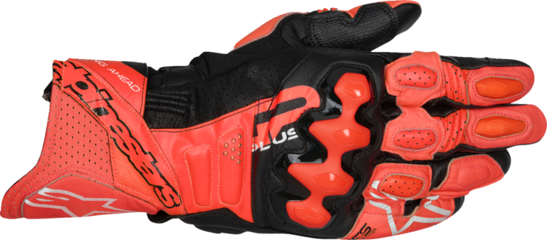 ALPINESTARS - GP Plus R V3 Leather Gloves - Bright Red/Fluo Red/Black - Medium