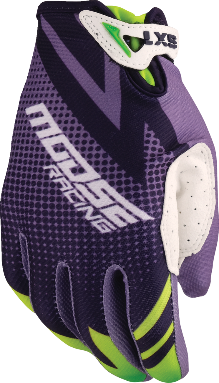 MOOSE OFFROAD - Youth SX1™ Gloves - Purple/Green - XS