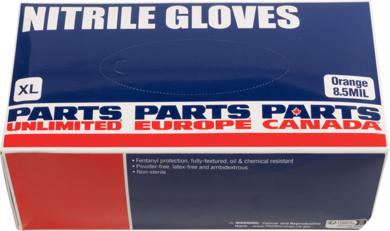 PARTS UNLIMITED - Nitrile Gloves - 8.5 MIL - XL - 100-Pack
