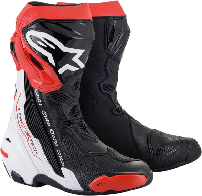 ALPINESTARS - Supertech R Boots - Black/White/Red - US 10.5 / EU 45