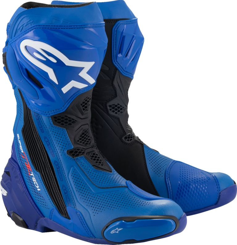 ALPINESTARS - Supertech R Vented Boots - Blue/Black - US 9.5 / EU 44