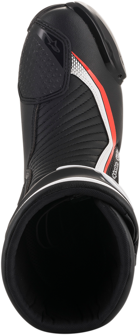 ALPINESTARS - SMX Plus Boots - Black/White/Red Fluorescent - US 11.5 / EU 46
