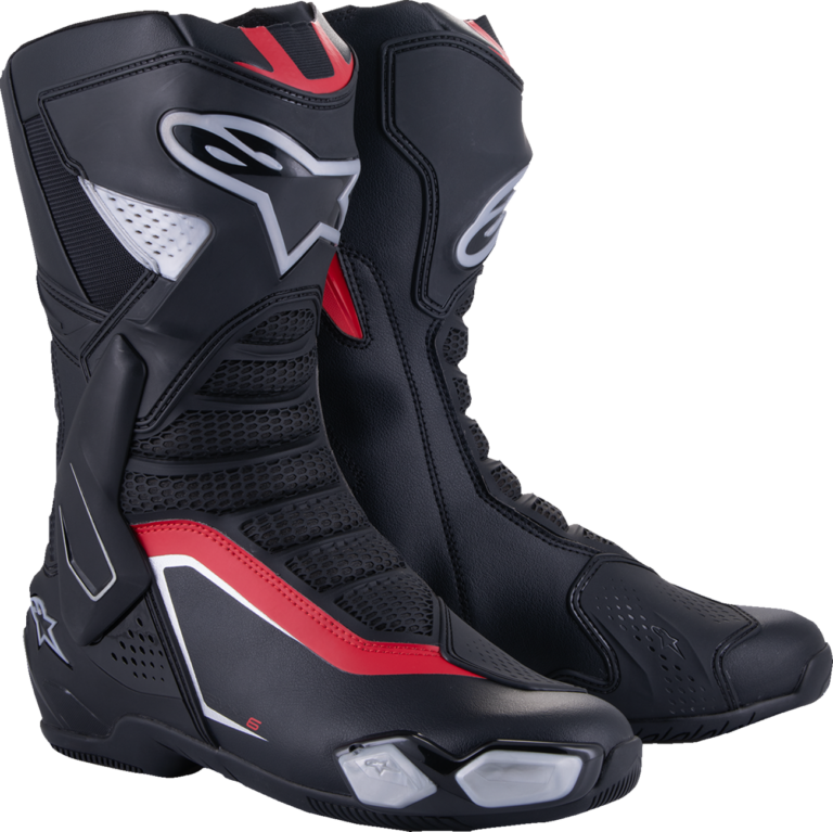 ALPINESTARS - SMX-6 V3 Boots - Black/Silver/Red - US 8/EU 42