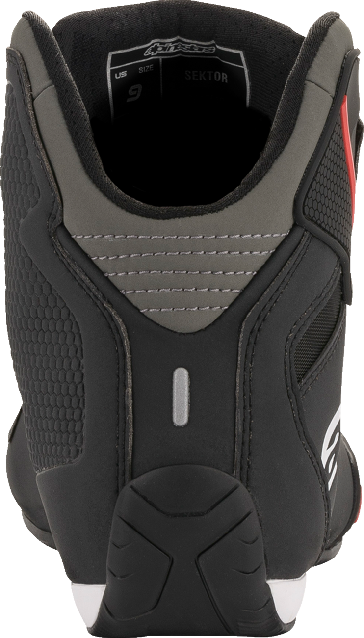 ALPINESTARS - Sektor Shoes - Black/Red - US 11.5 / EU 45