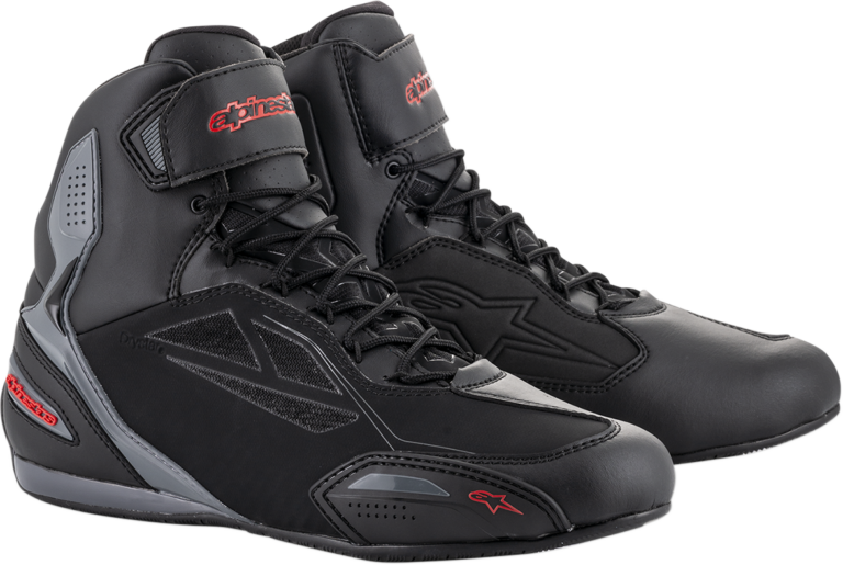 ALPINESTARS - Faster-3 Drystar® Shoes - Black/Gray/Red - US 7.5