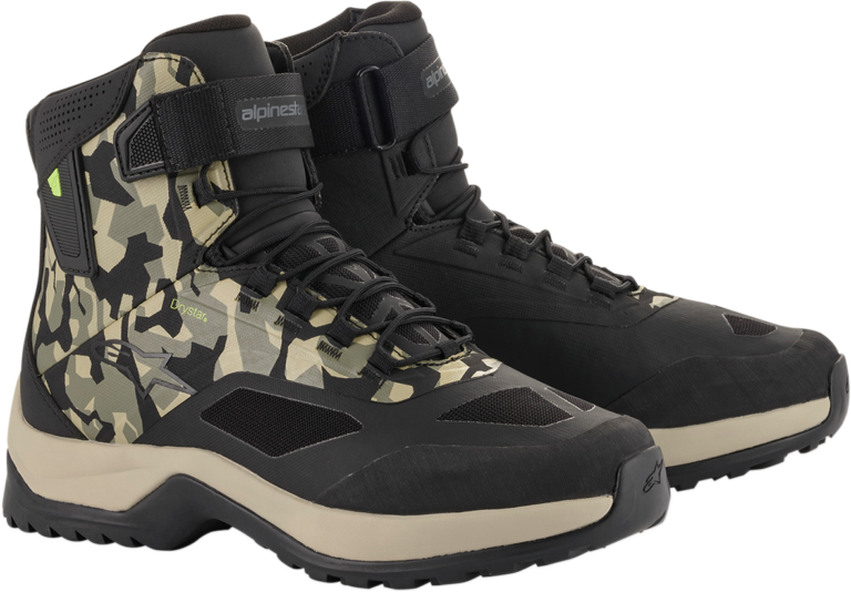 ALPINESTARS - CR-6 Drystar® Shoes - Black/Brown/Green - US 10.5