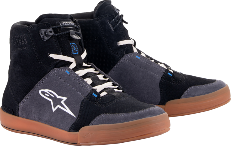 ALPINESTARS - Chrome Shoes - Black/Asphalt/Gum Blue - US 8.5 / EU 41