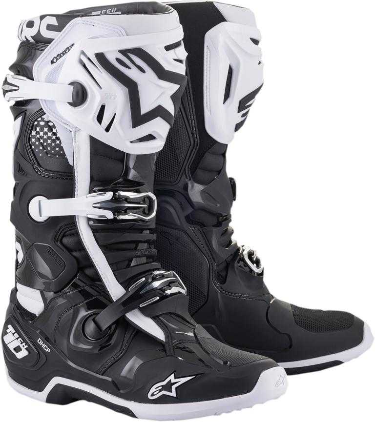 ALPINESTARS - Tech 10 Boots - Black/White - US 14 / EU 49.5