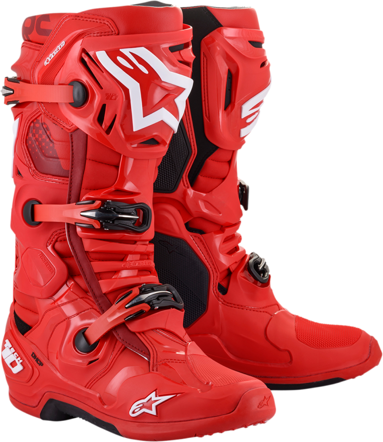 ALPINESTARS - Tech 10 Boots - Red - US 8 / EU 42