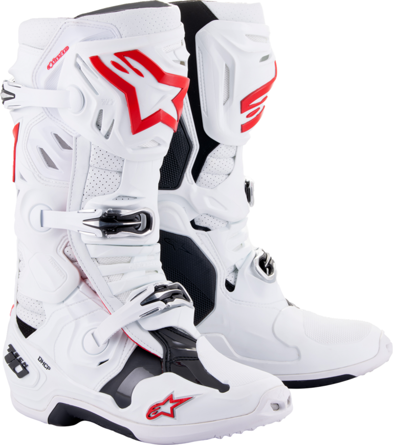 ALPINESTARS - Tech 10 Supervented Boots - White/Red - US 7 / EU 40.5