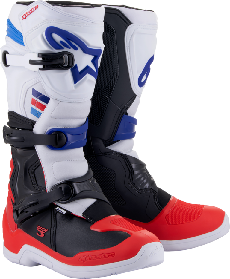 ALPINESTARS - Tech 3 Boots - White/Red/Black - US 11 / EU 45.5