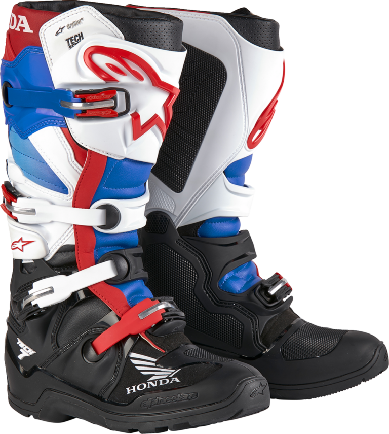ALPINESTARS - Tech 7 Enduro Drystar® Boots - Black/White/Blue/Red - US 12 / EU 47