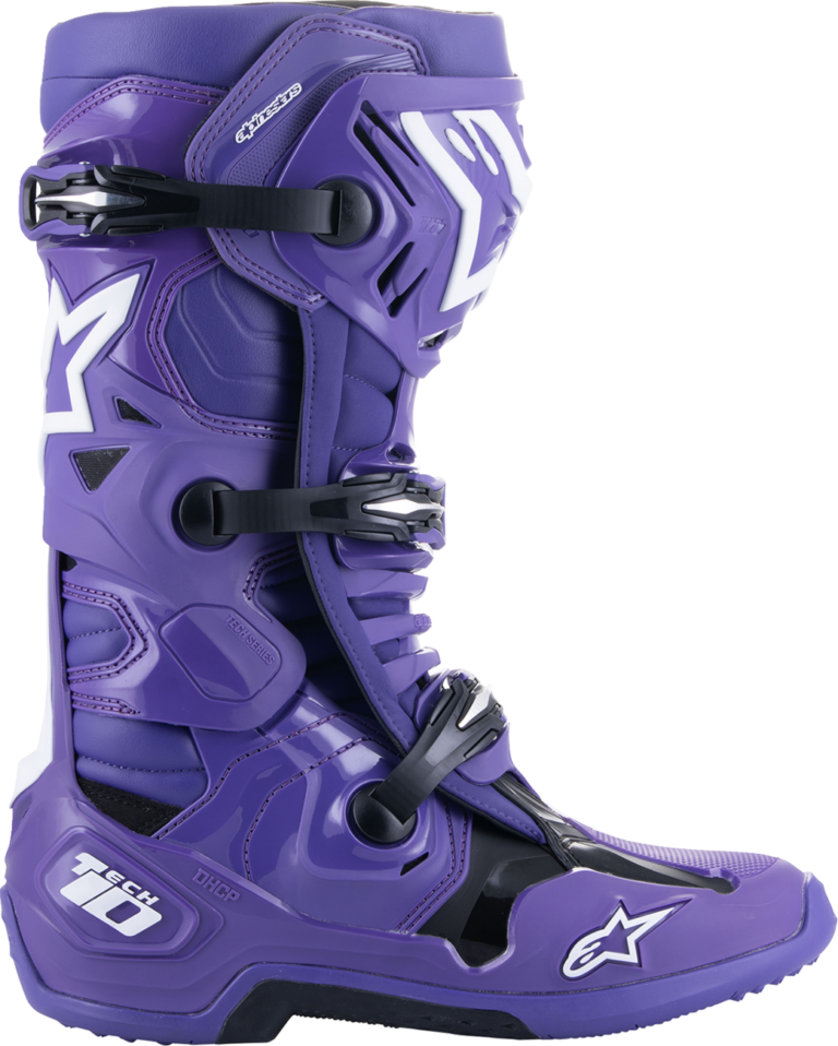 ALPINESTARS - Tech 10 Boots - Purple/Black - US 7 / EU 40.5