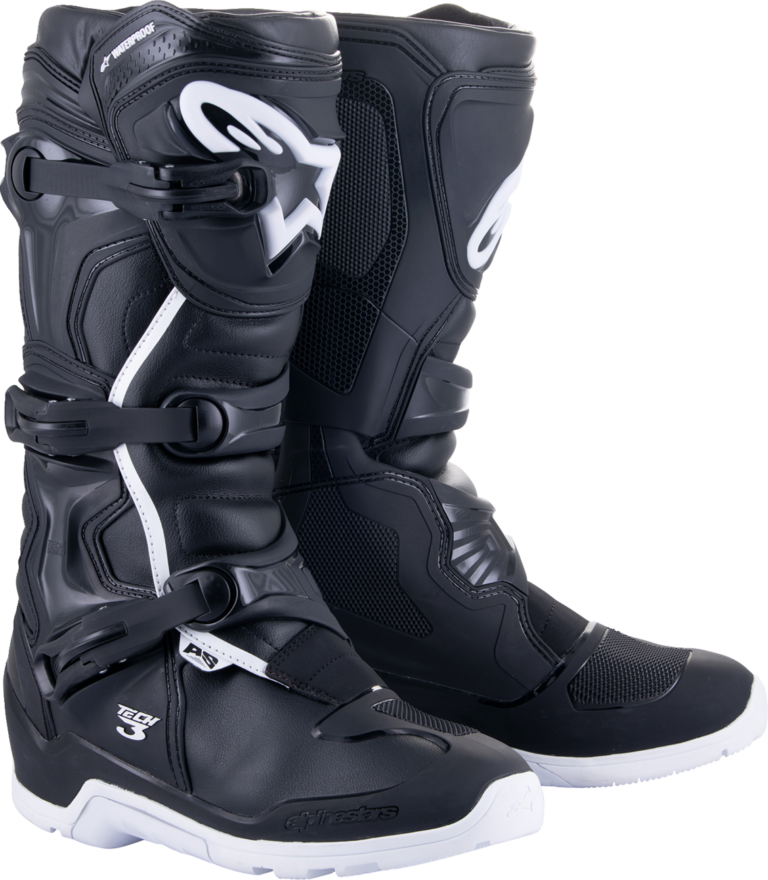 ALPINESTARS - Tech 3 Enduro Waterproof Boots - Black/White - US 9 / EU 43