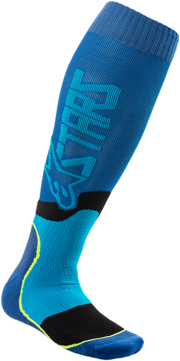 ALPINESTARS - MX Plus-2 Socks - Black/Cyan - Medium