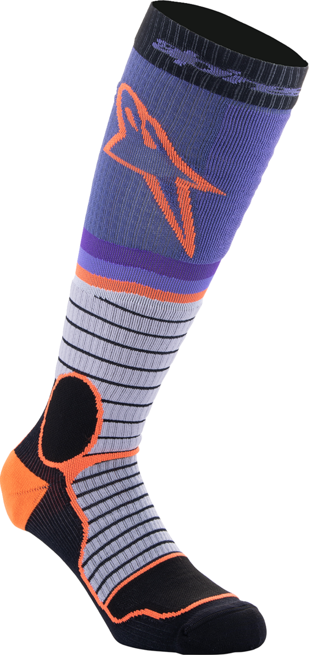 ALPINESTARS - MX Pro Socks - Black/Gray/Purple/Orange - Medium