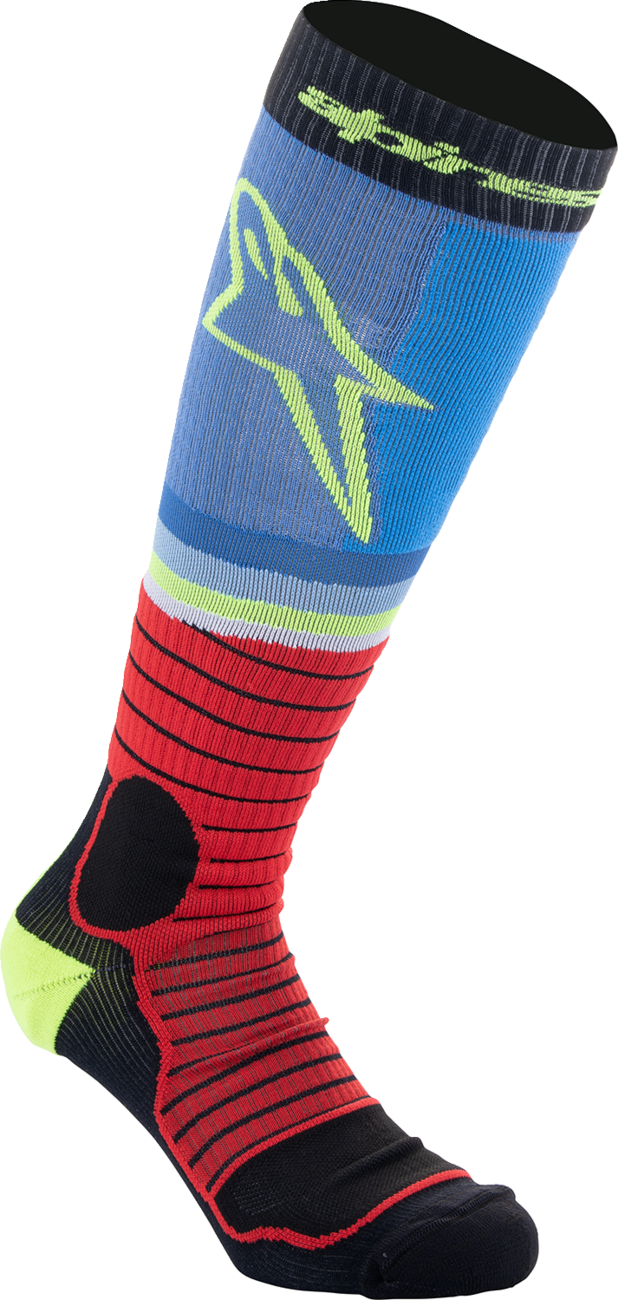 ALPINESTARS - MX Pro Socks - Black/Red/Blue/Yellow - Large