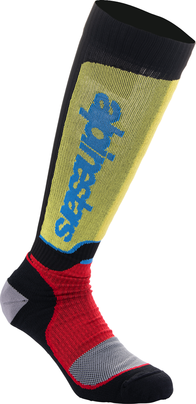 ALPINESTARS - MX Plus Socks - Black/Red/Yellow/Blue - Medium