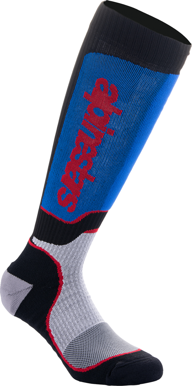 ALPINESTARS - MX Plus Socks - Black/Red/White/Blue - Medium