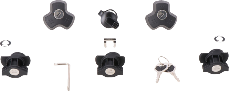 SW-MOTECH - DUSC Lock Set - 3 Locks + 1 TRAX Lock Set + 2 Anti-theft Devices