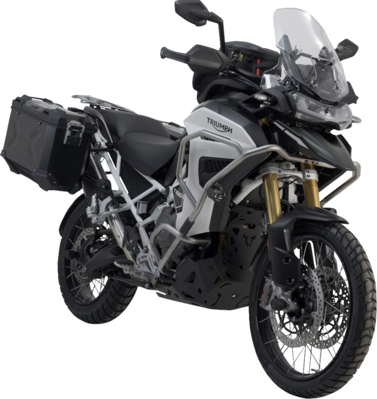 SW-MOTECH - TRAX ADV Aluminum Case System - Black - Triumph Tiger Explorer1200 '22-'24