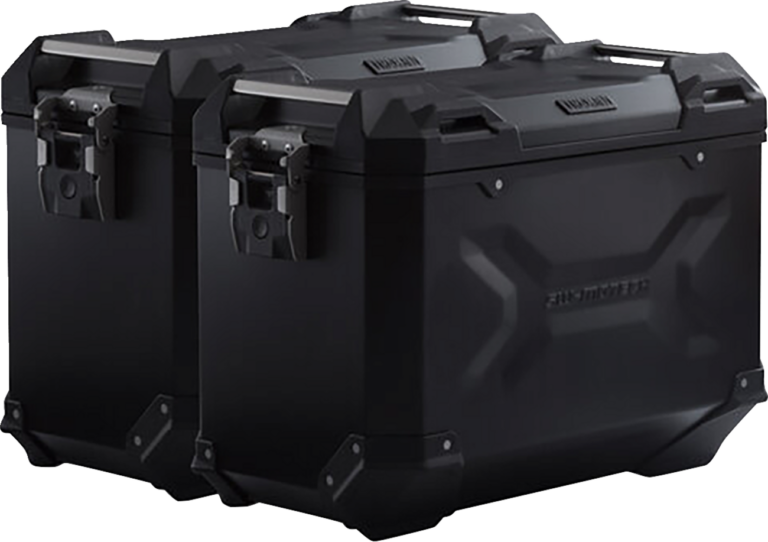SW-MOTECH - TRAX ADV Aluminum Case System - Black - Kawasaki Versys 650 '14-'24