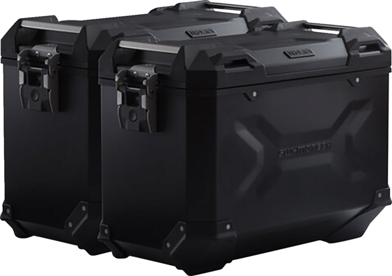 SW-MOTECH - TRAX ADV Aluminum Case System - Black - KTM Super Moto 950/SMR/SMT 990 '05-'13