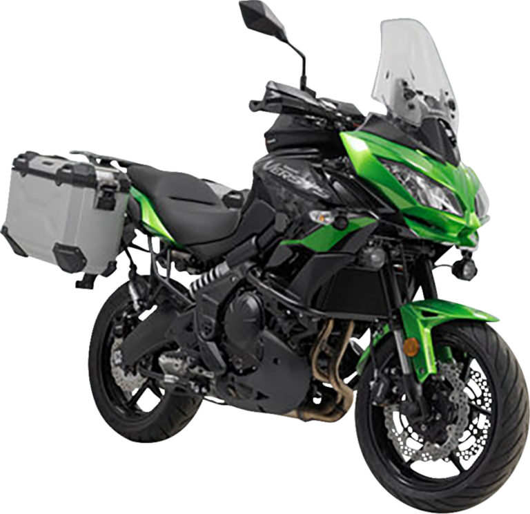 SW-MOTECH - TRAX ADV Aluminum Case System - Silver - Kawasaki Versys 650 '14-'24