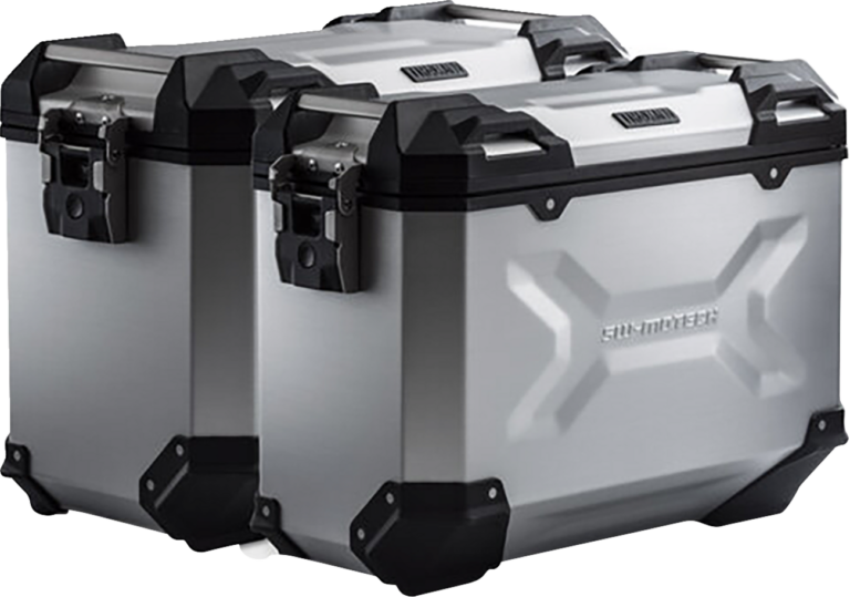 SW-MOTECH - TRAX ADV Aluminum Case System - Silver - Moto Guzzi V85 TT '19-'24